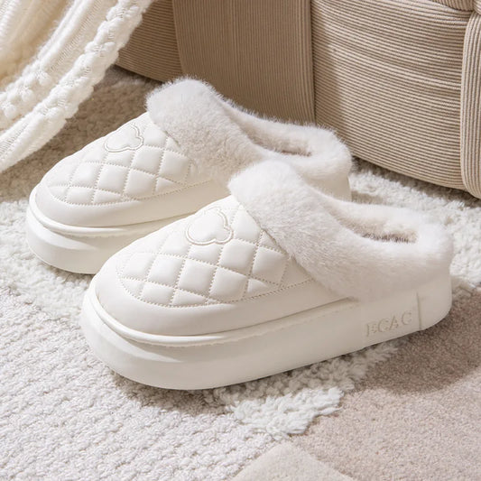 Quilted Lined Winter Home Slipper - 2 - gn | ONEFY.SHOP