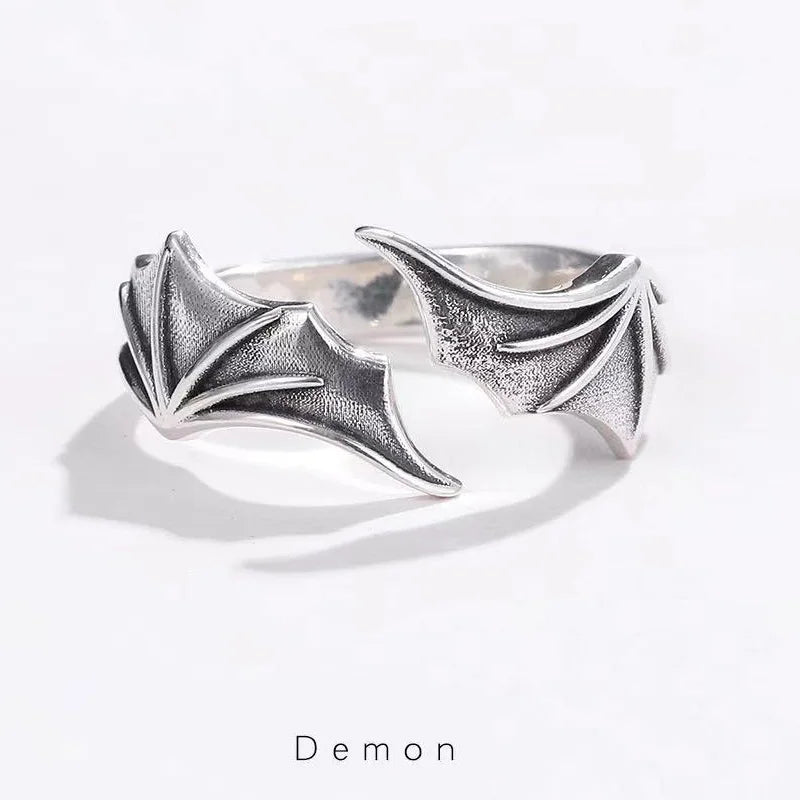 Symbolic Wing Adjustable Cuff Ring - 2 - gn | ONEFY.SHOP