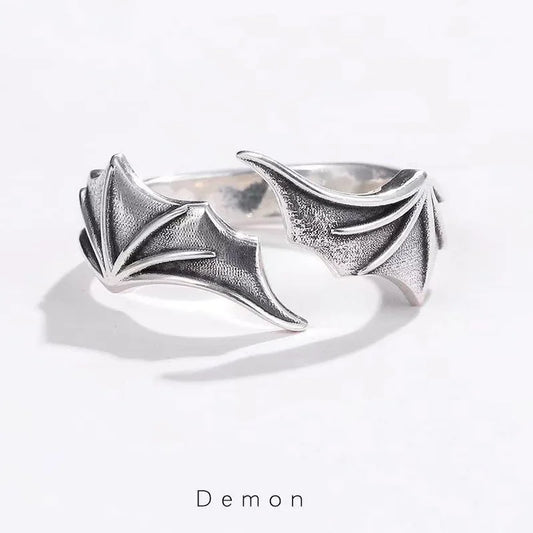 Symbolic Wing Adjustable Cuff Ring - 2 - gn | ONEFY.SHOP