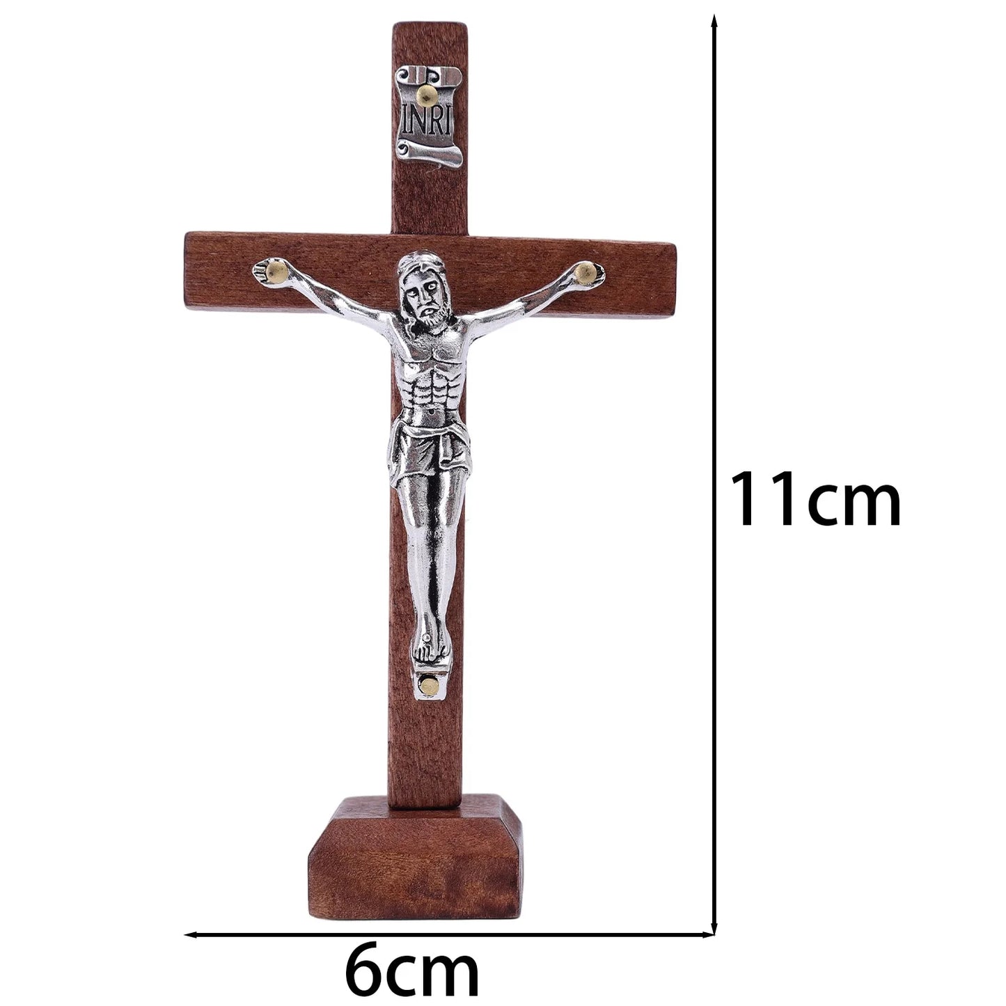 Wooden Jesus Cross with Stand - 8 - ht | ONEFY.SHOP