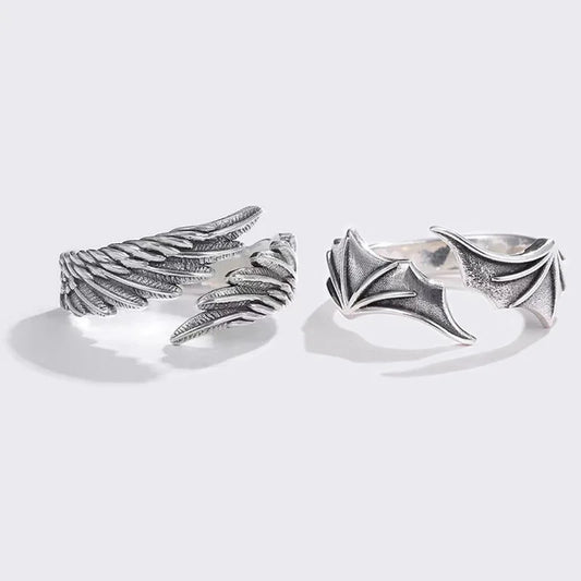 Symbolic Wing Adjustable Cuff Ring - 2 - gn | ONEFY.SHOP