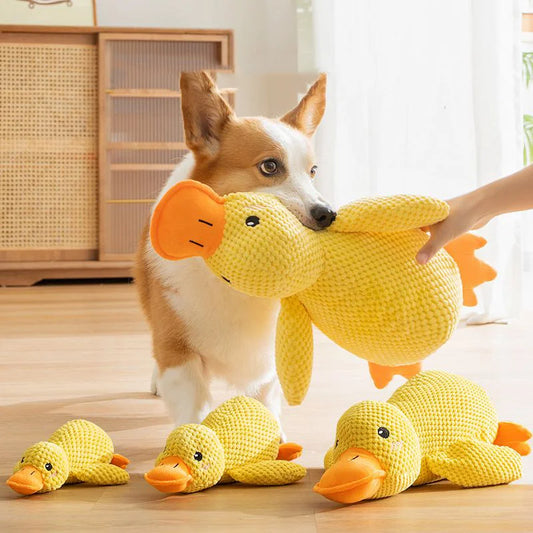 Yellow Duck Dog Toy Plush - 5 - ps | ONEFY.SHOP