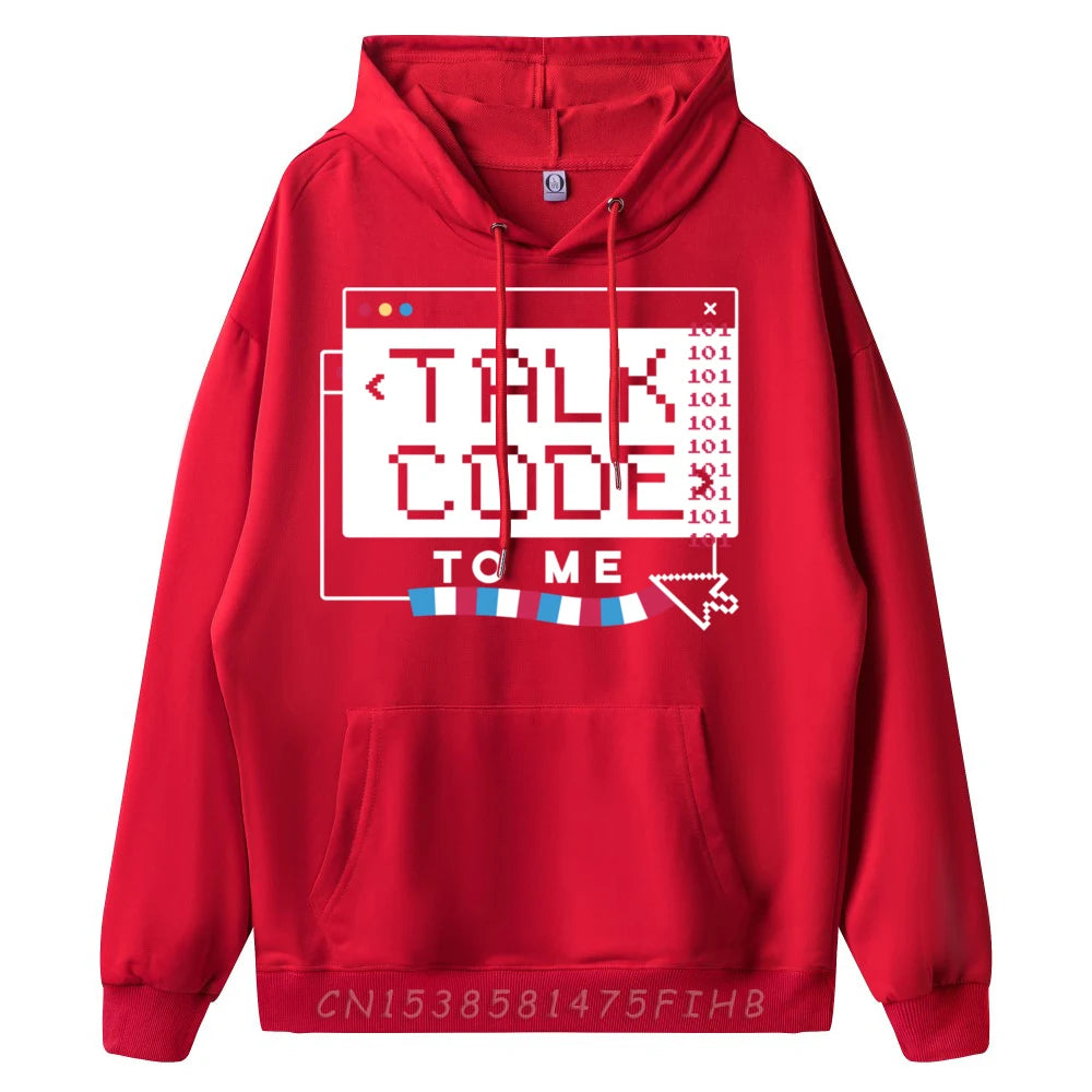 Talk Code To Me" Retro Terminal Graphic Hoodie - 2 - ps  | ONEFY.SHOP