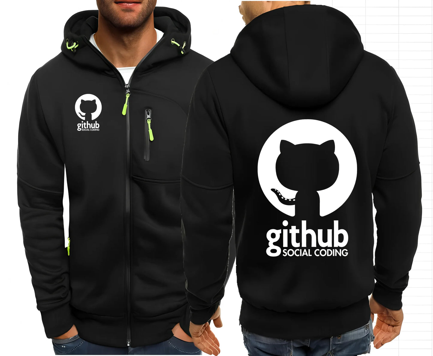 GitHub Social Coding Hoodie - 2 - ps | ONEFY.SHOP