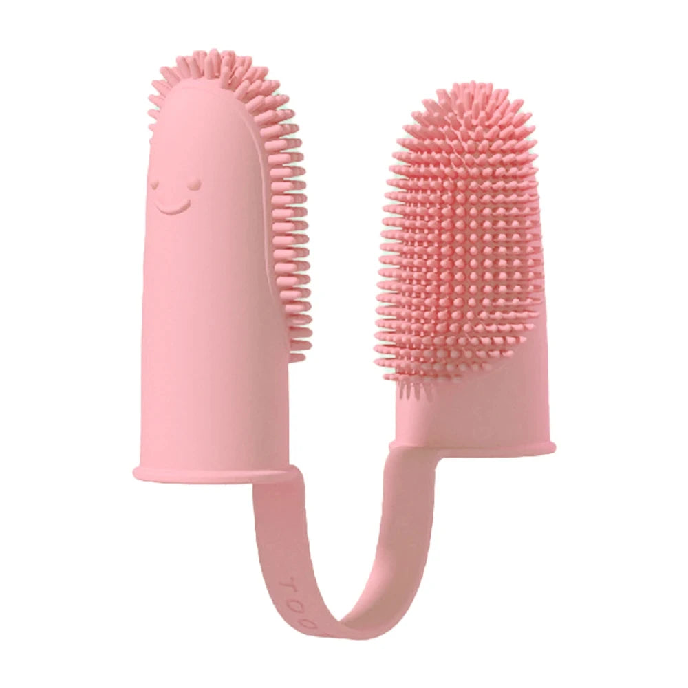 Pet Soft Double Finger Toothbrush - 5 - pe | ONEFY.SHOP