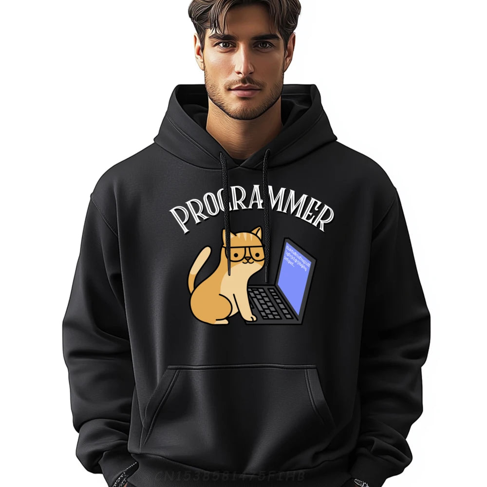 Programmer Cat Coding Enthusiast Hoodie - 2 - ps | ONEFY.SHOP