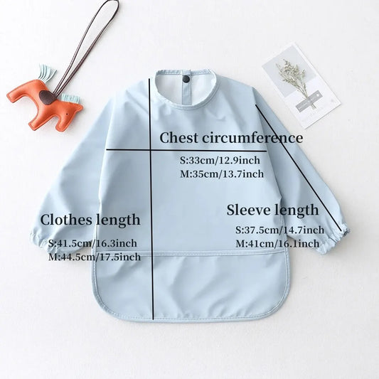 Baby Feeding Bibs With Long Sleeves - 9 - ks | ONEFY.SHOP