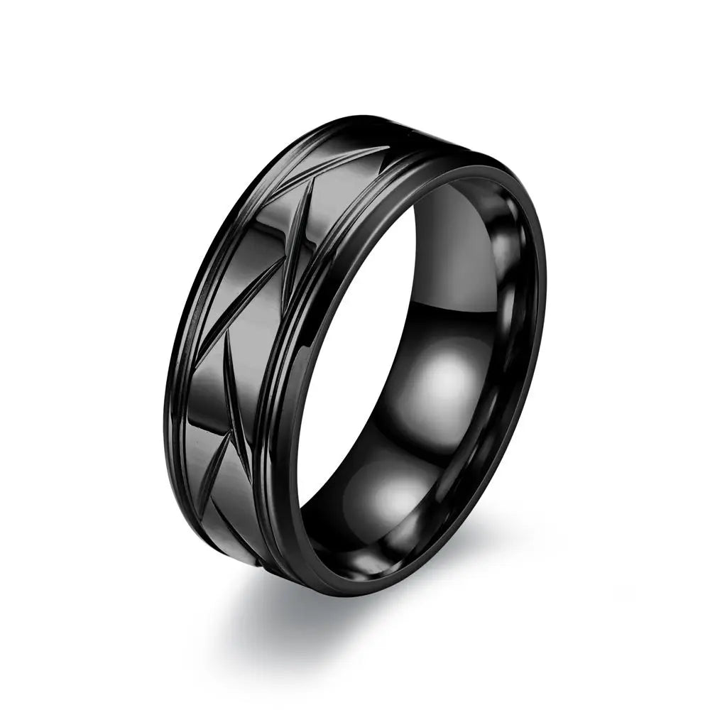 Modern Geometric Pattern Ring