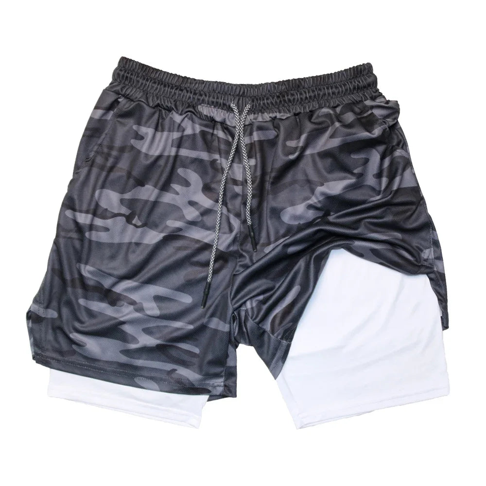 2-in-1 Men's Quick-Dry Training Shorts - 4 - fs | ONEFY.SHOP