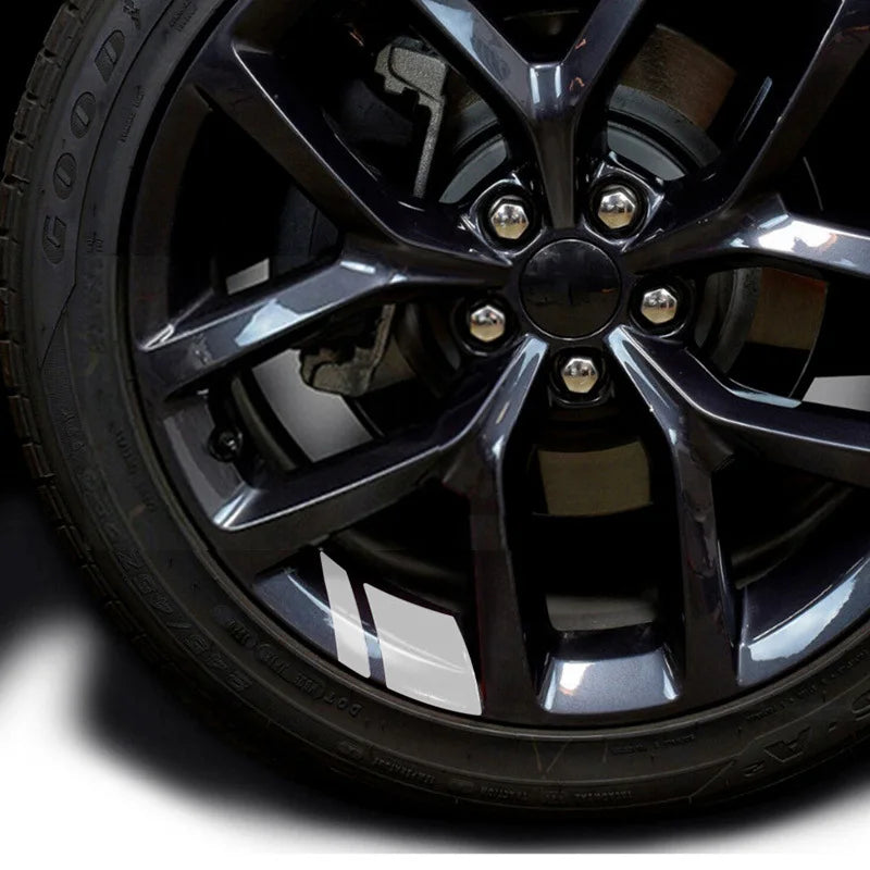 6Pcs Car Sticker Reflective Wheel - 6 - cs | ONEFY.SHOP