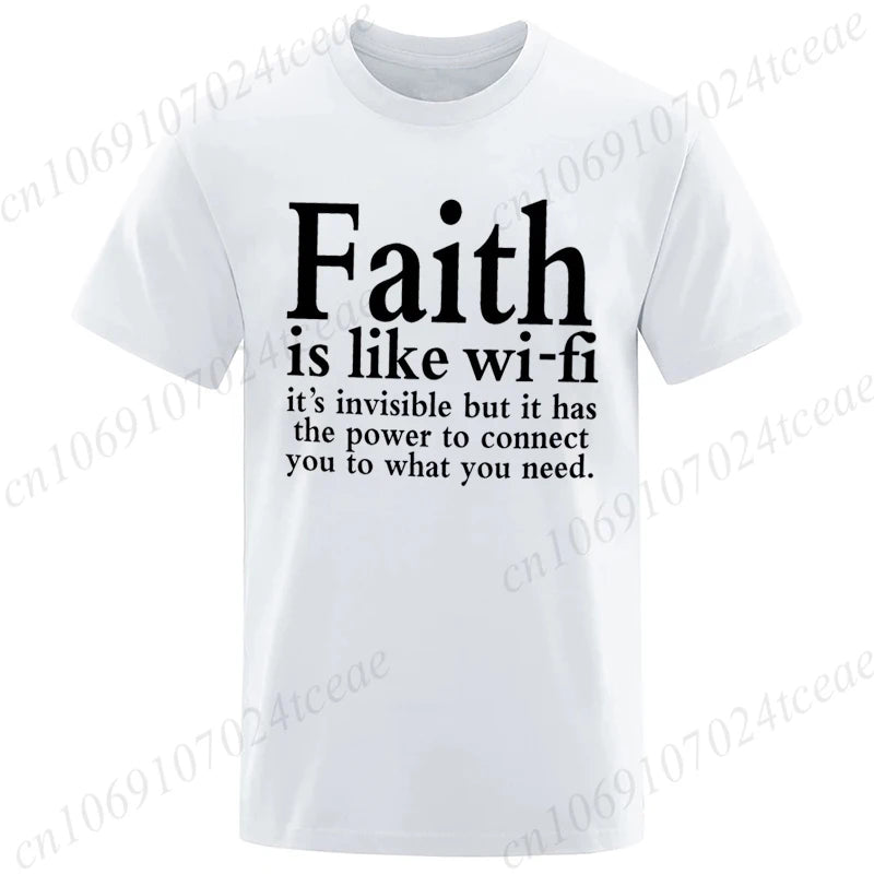 Faith Is Like WiFi Shirt - 8 - an | ONEFY.SHOP