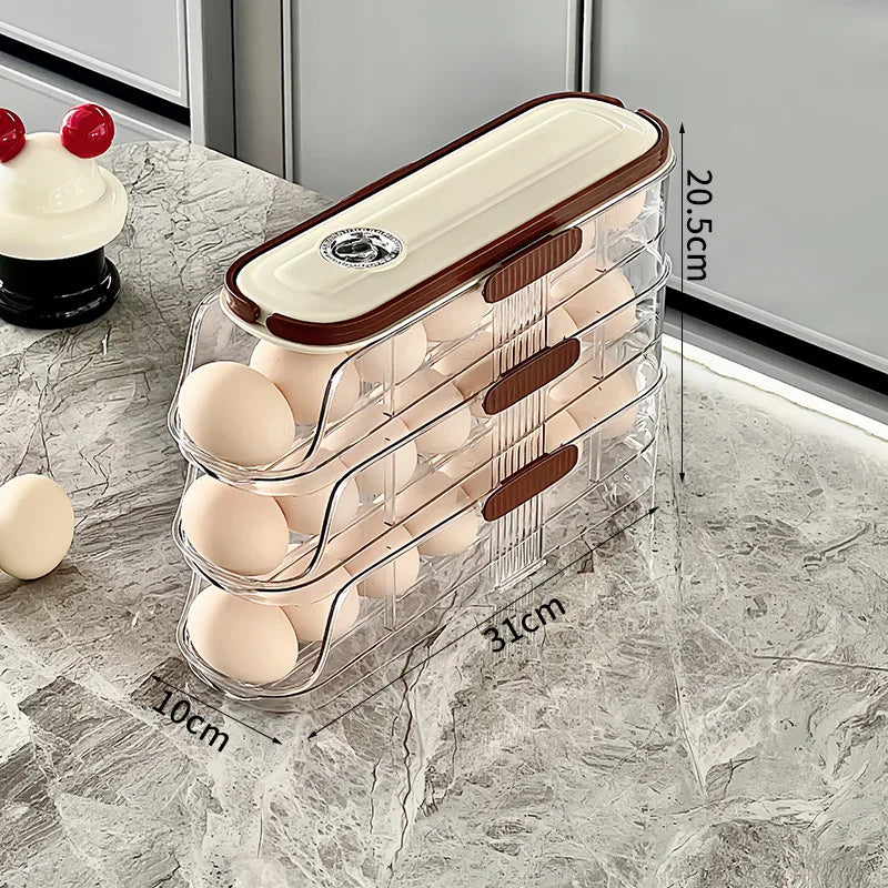 Multi-layer Rolling Egg Storage - 6 - oe | ONEFY.SHOP