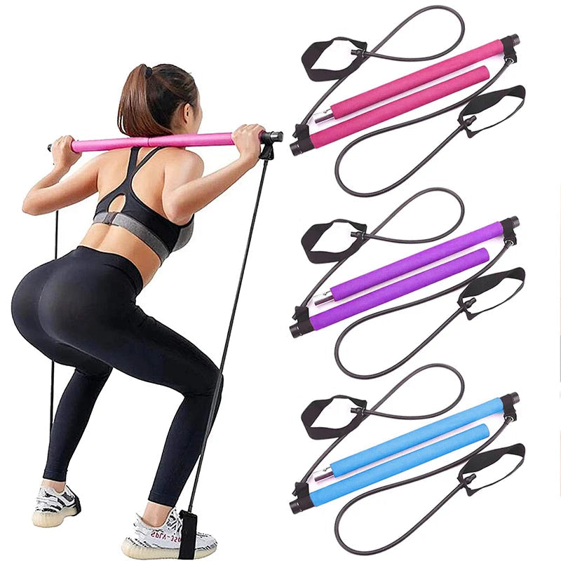 Portable Pilates Resistance Bar Kit - 4 - fs | ONEFY.SHOP