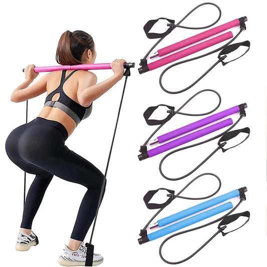 Portable Pilates Resistance Bar Kit - 4 - fs | ONEFY.SHOP