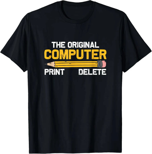 Original Computer Pencil T-Shirt - 2 - ps | ONEFY.SHOP