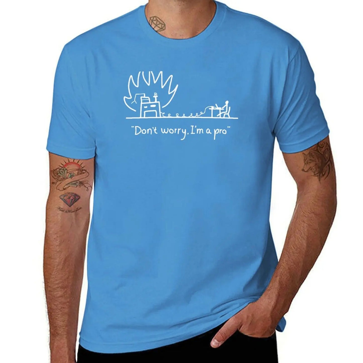 Server on Fire Programmer T-Shirt - 2 - ps