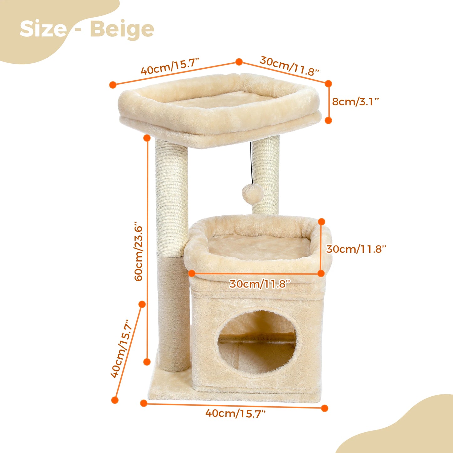 Double Floor Cat Tower - 5 - ps | ONEFY.SHOP