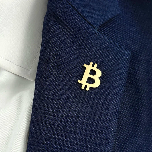 Minimalist Cryptocurrency Symbol Lapel Pin - 2 - gn | ONEFY.SHOP