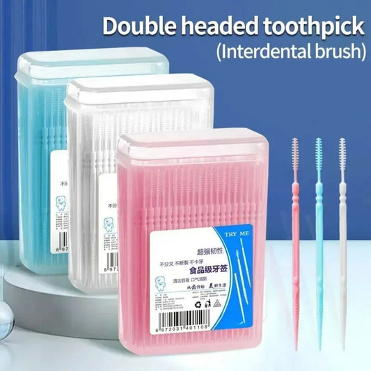 Interdental Brush & Flat Toothpick Floss Picks - 4 -  fh | ONEFY.SHOP