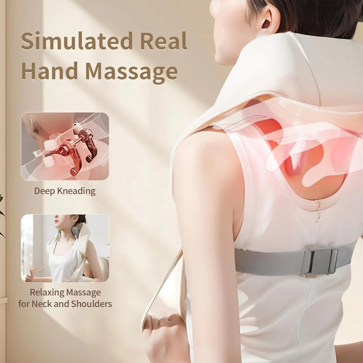 Cordless Deep Kneading Shoulder Massager - 4 -  pe | ONEFY.SHOP