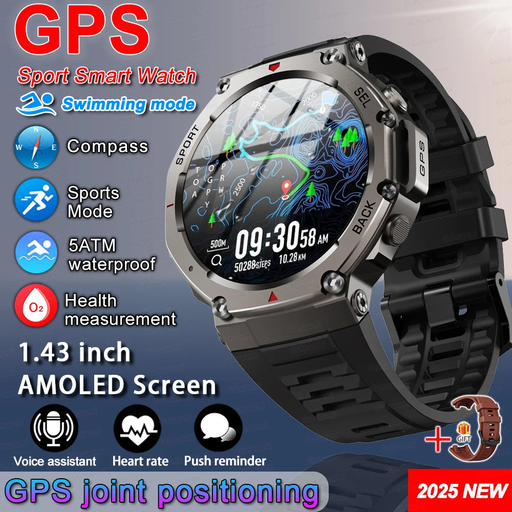 Rugged GPS Outdoor Sports Smart Watch  - 4 - ss | ONEFY.SHOP