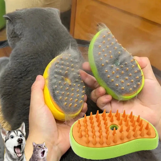 Cat & Dog Brush Steam Spray Massage - 5 - pe | ONEFY.SHOP