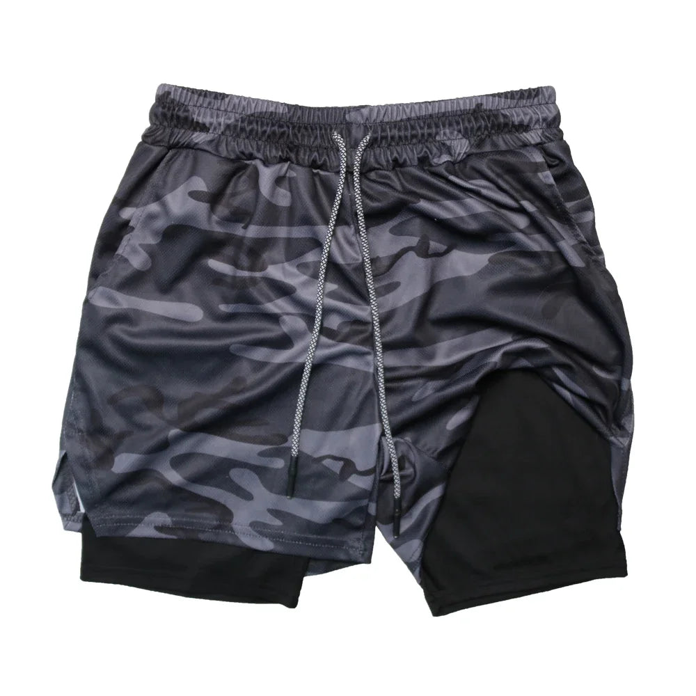 2-in-1 Men's Quick-Dry Training Shorts - 4 - fs | ONEFY.SHOP