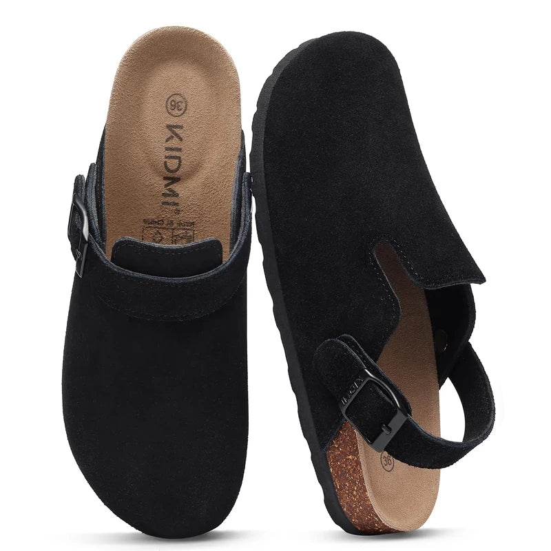Classic Suede-Look Adjustable Clog Slipper - 2 - gn | ONEFY.SHOP