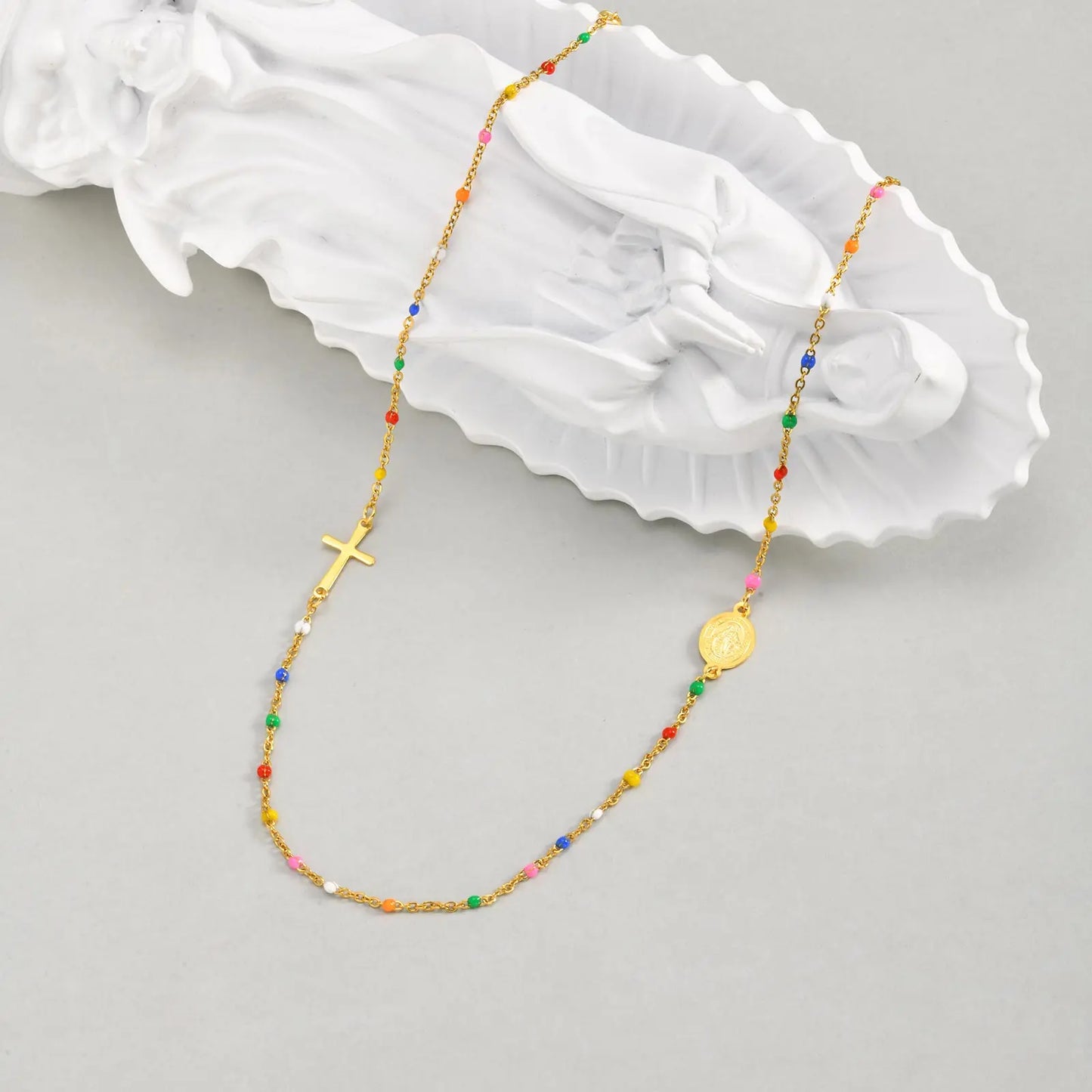 Colored Cross Necklace for Women - 8 - js | ONEFY.SHOP