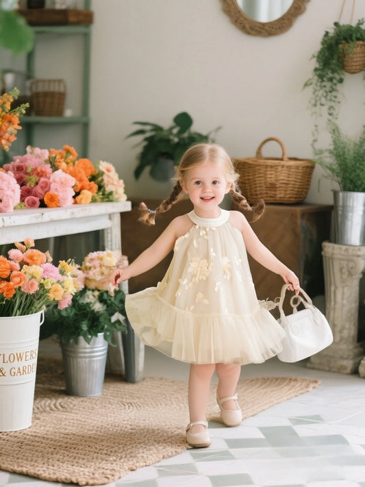 Girl Dress Summer Flower - 9 - kn | ONEFY.SHOP