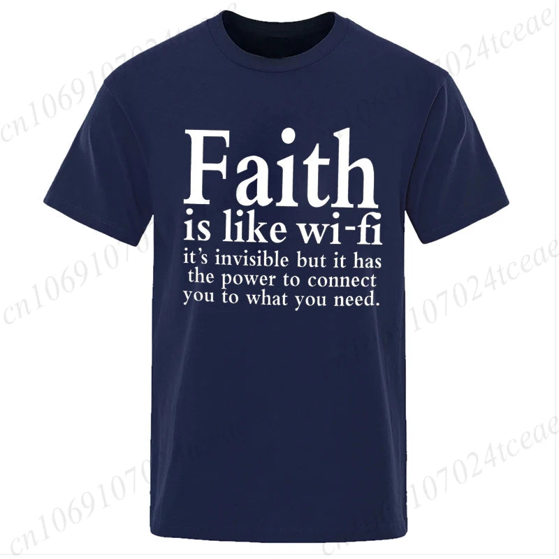 Faith Is Like WiFi Shirt - 8 - an | ONEFY.SHOP
