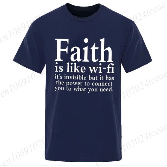 Faith Is Like WiFi Shirt - 8 - an | ONEFY.SHOP