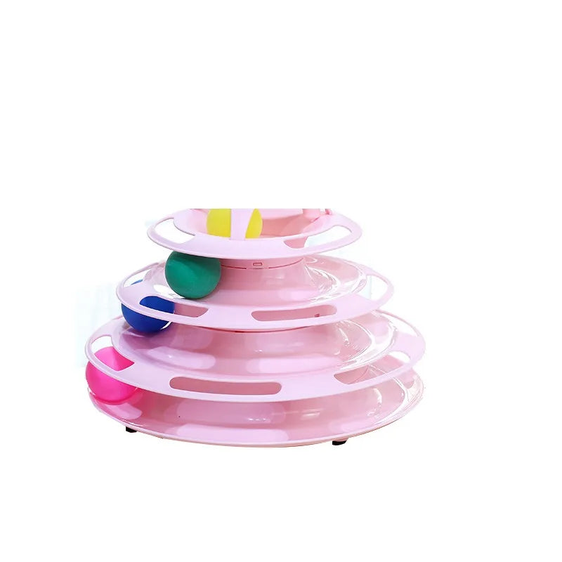 Pet Cat Toy Three-Layer Ball Tower - 5 - ps | ONEFY.SHOP