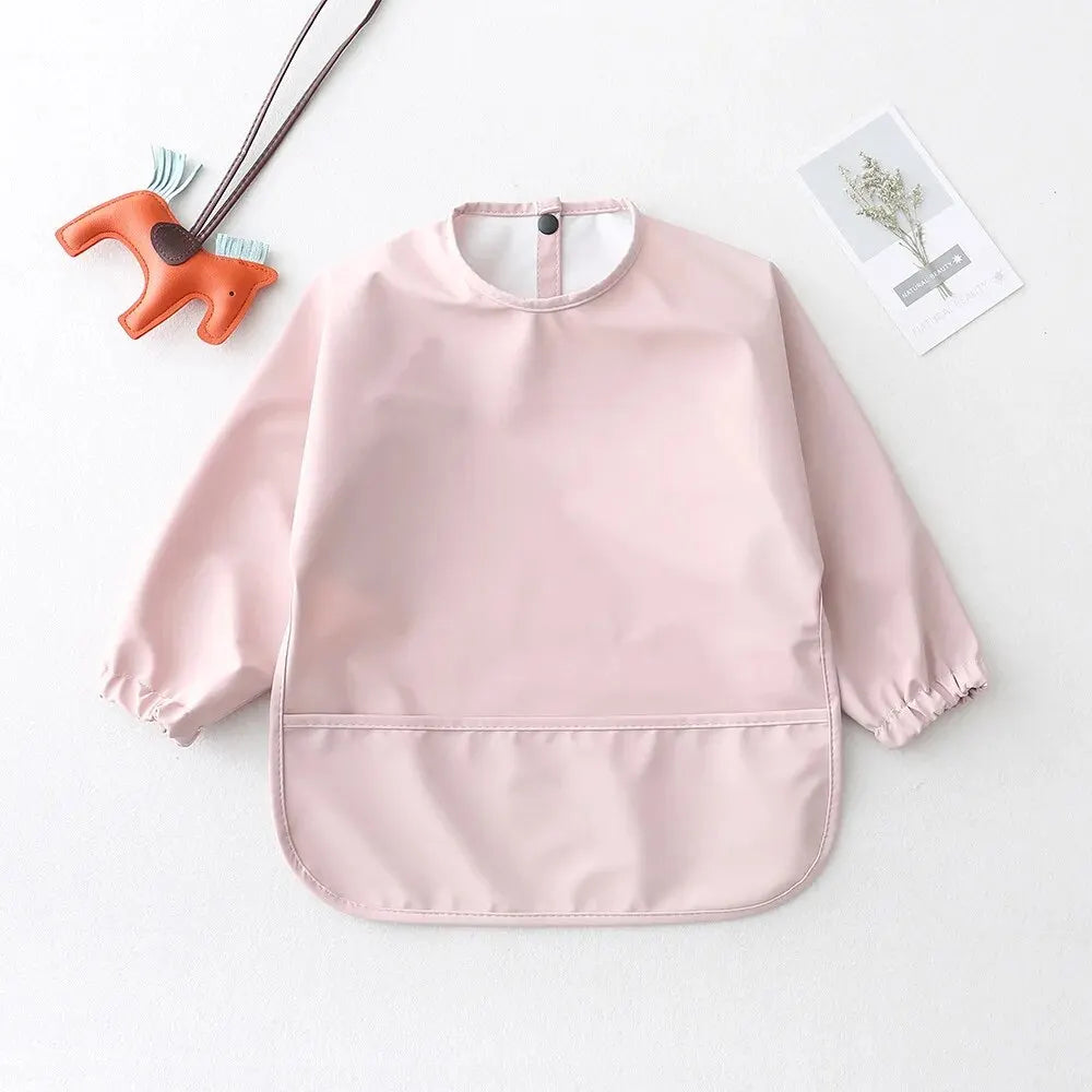 Baby Feeding Bibs With Long Sleeves - 9 - ks | ONEFY.SHOP