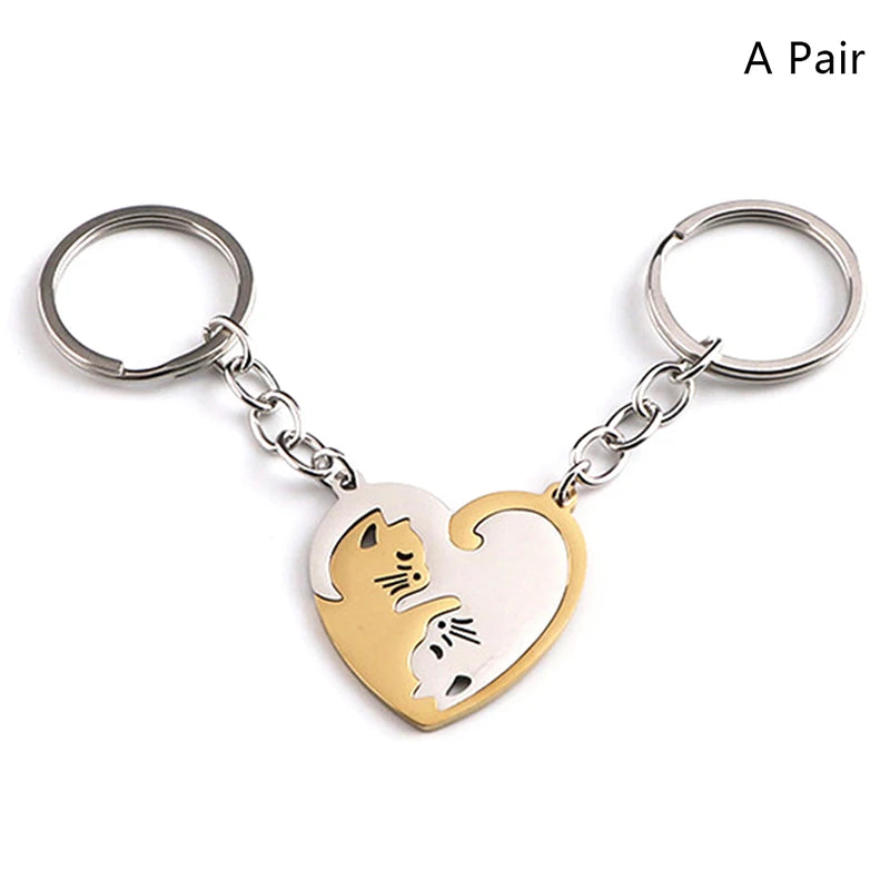 Matching Yin and Yang Cat Keychains - 7 -  rs | ONEFY.SHOP
