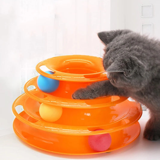 Pet Cat Toy Three-Layer Ball Tower - 5 - ps | ONEFY.SHOP