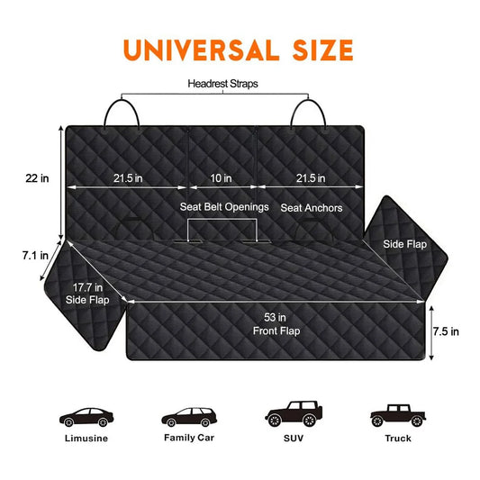 Dog Car Rear Seat Protector - 5 - ts | ONEFY.SHOP
