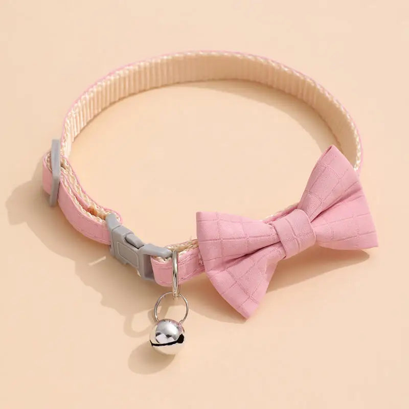 Bow Collar with Safety Bell - 5 - pn | ONEFY.SHOP