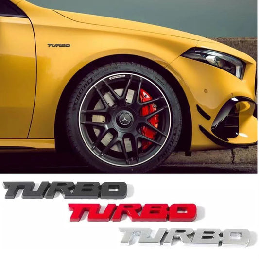 Car Adhesive TURBO Emblem Badge - 3 - cs | ONEFY.SHOP
