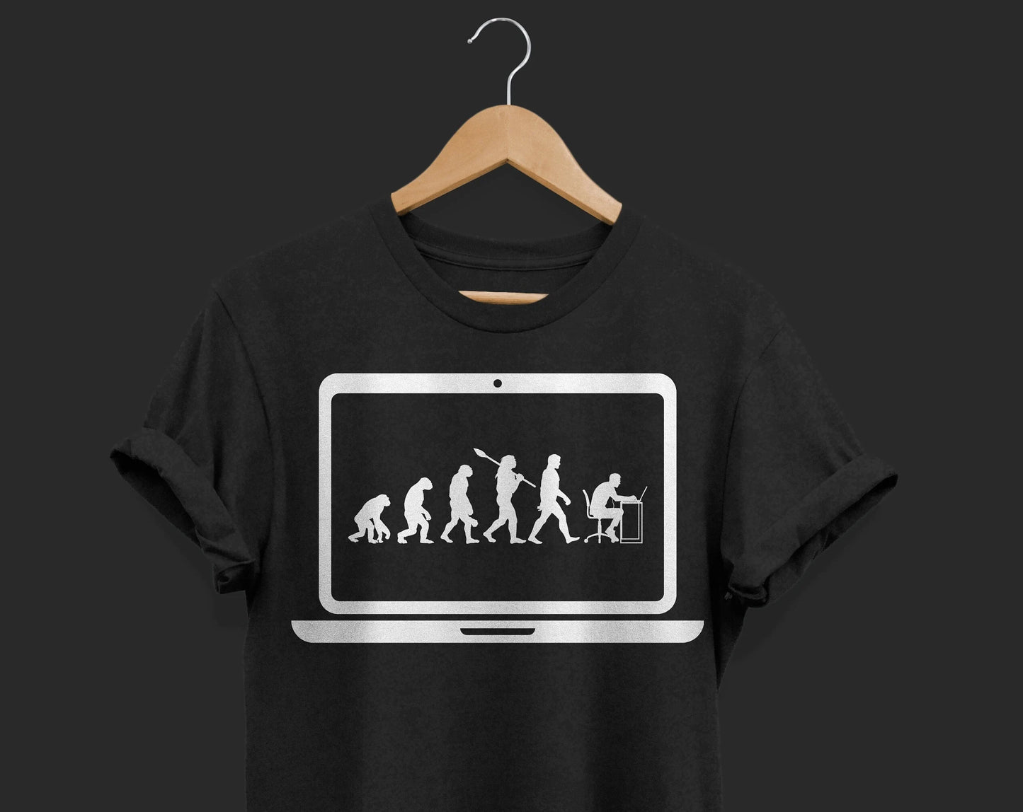 T-shirt « Évolution de l'utilisateur informatique » - 2 - PS | ONEFY.SHOP
