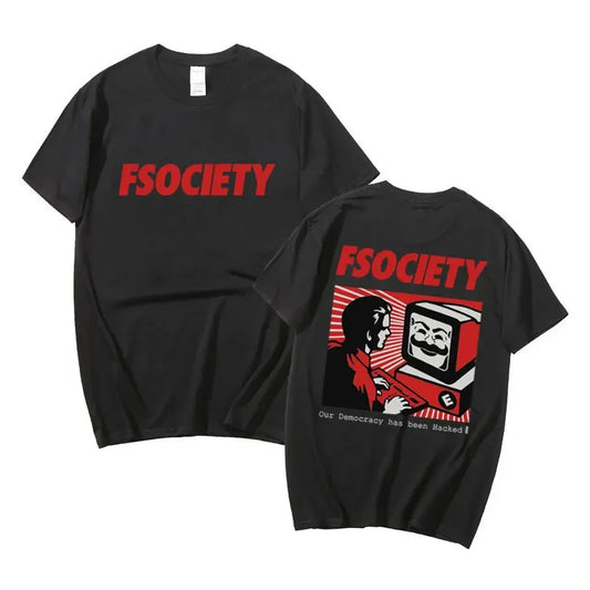 FSociety Mr. Robot Themed Hacker T-Shirt - 2 - ps | ONEFY.SHOP