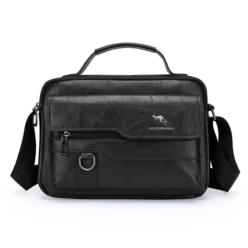 PU Leather Briefcase Hand Bag - 2 - gn | ONEFY.SHOP