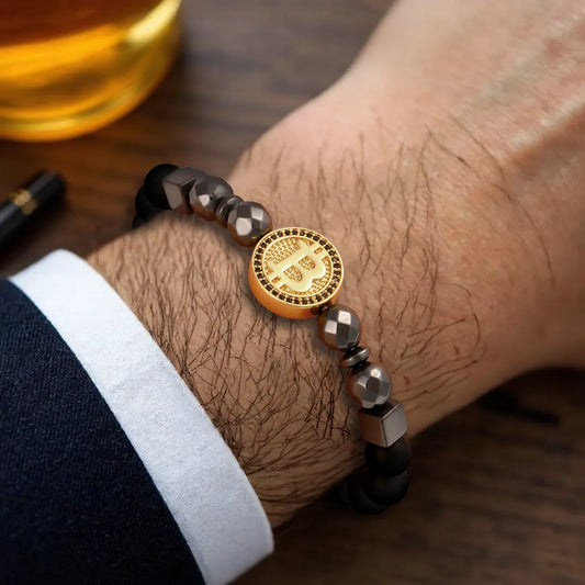 Bitcoin Themed Beaded Bracelet - 2 - ps | ONEFY.SHOP