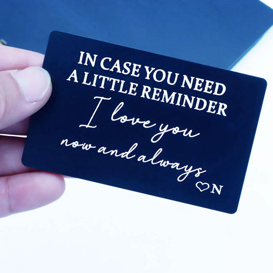 Romantic Engraved Wallet Card - 7 -  rs | ONEFY.SHOP
