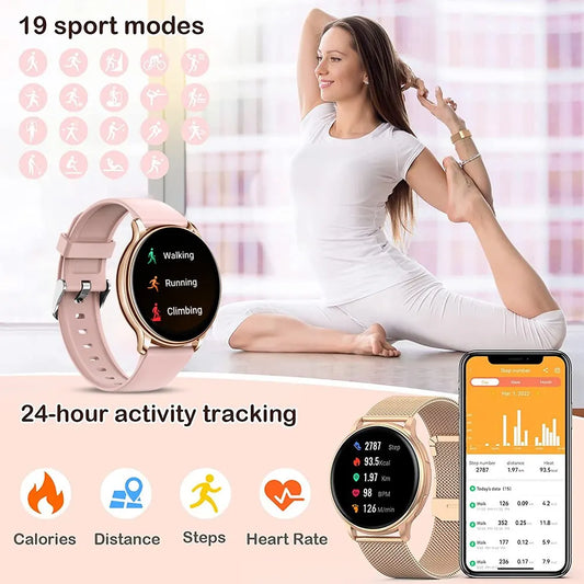 Elegant Circular Smart Watch - 4 - ss | ONEFY.SHOP