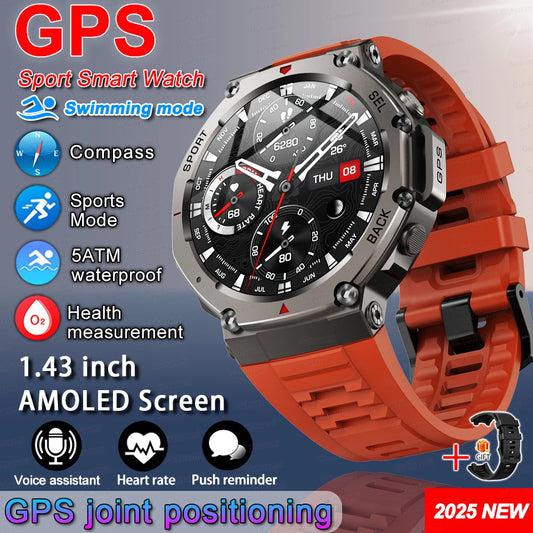 Rugged GPS Outdoor Sports Smart Watch  - 4 - ss | ONEFY.SHOP