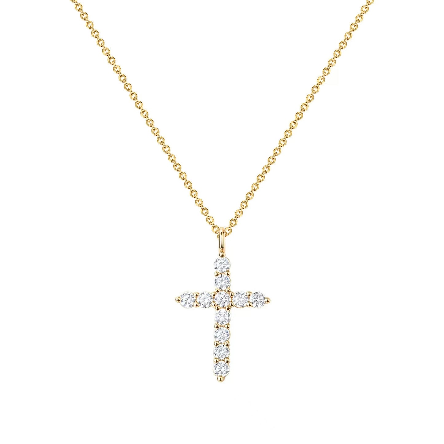 Rotatable Crown Cross Pendant Necklace - 8 - js | ONEFY.SHOP