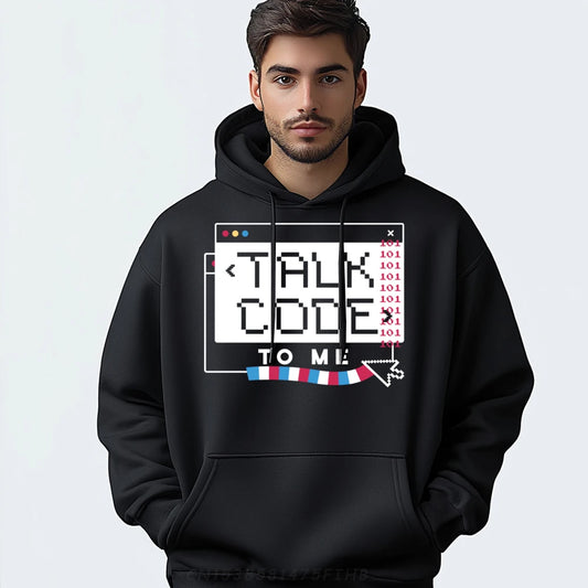 Talk Code To Me" Retro Terminal Graphic Hoodie - 2 - ps  | ONEFY.SHOP