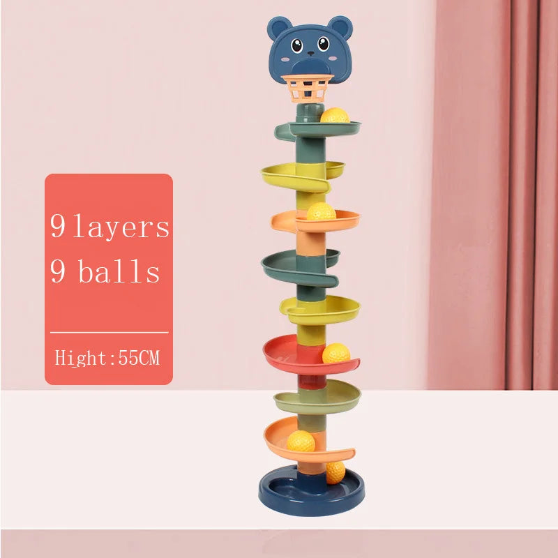 Baby Toy Rolling Ball Tower - 9 - tg | ONEFY.SHOP