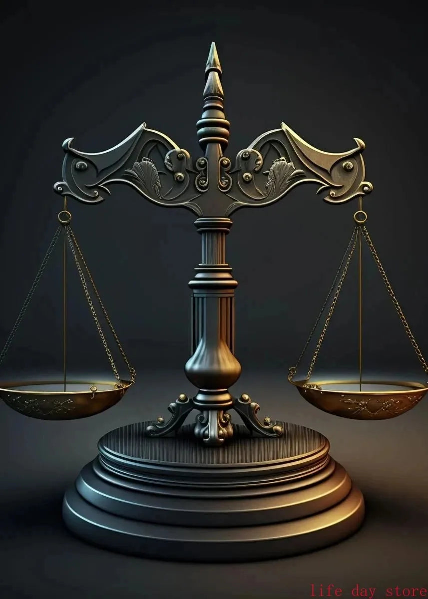 Scales of Justice Goddess Art Poster - 2 - aw | ONEFY.SHOP